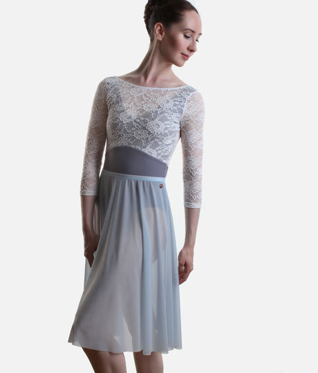Long Ballet Rehearsal Skirt, Soft Flowing Mesh Dance Skirt - ARIANA