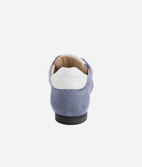 LOWERS Blue Leather Dance Trainers • Indoor & Outdoor