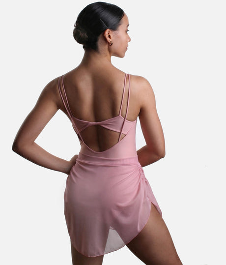 Pull On Ballet Skirt, Flowing High-Low Sheer Essential - LS41