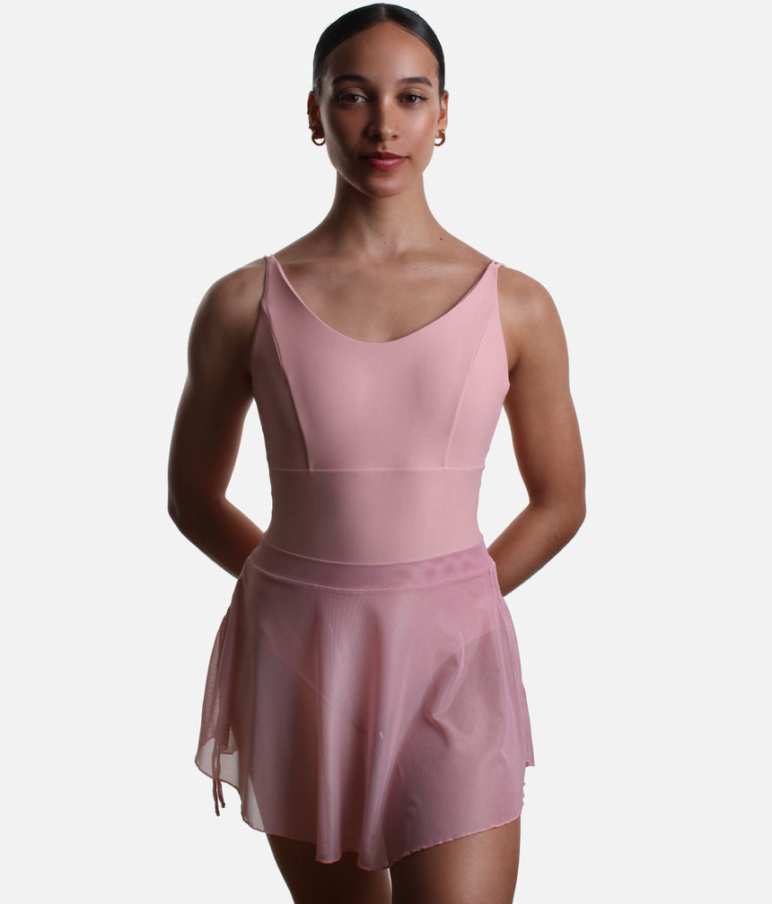 Pull On Ballet Skirt, Flowing High-Low Sheer Essential - LS41