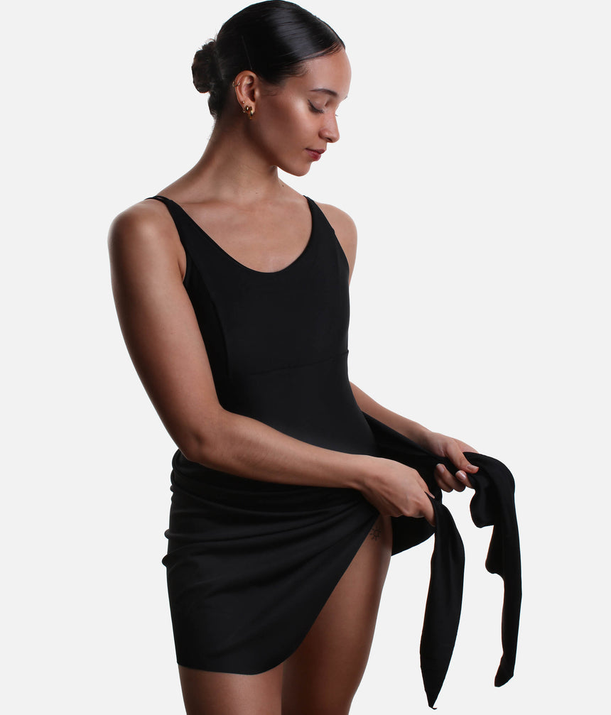 Side-Tie Ballet Skirt, Comfortable Wrap for Dancers - LS44