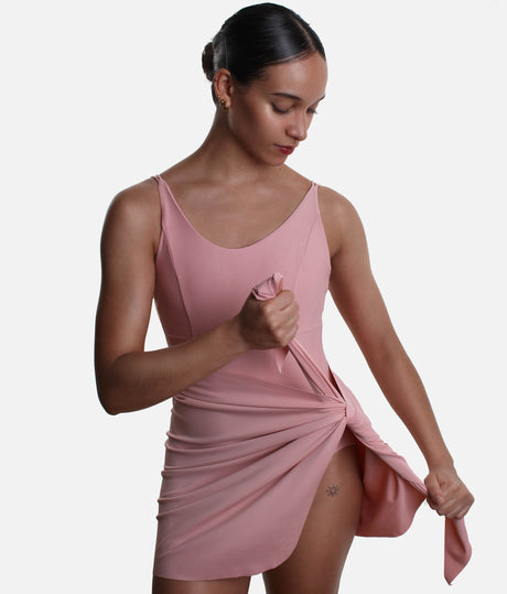 Side-Tie Ballet Skirt, Comfortable Wrap for Dancers - LS44