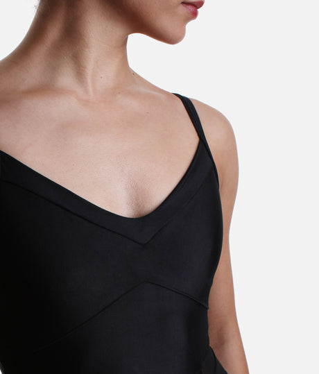 Classic Camisole Dance Leotard with Tulle Waist Detail - LS48