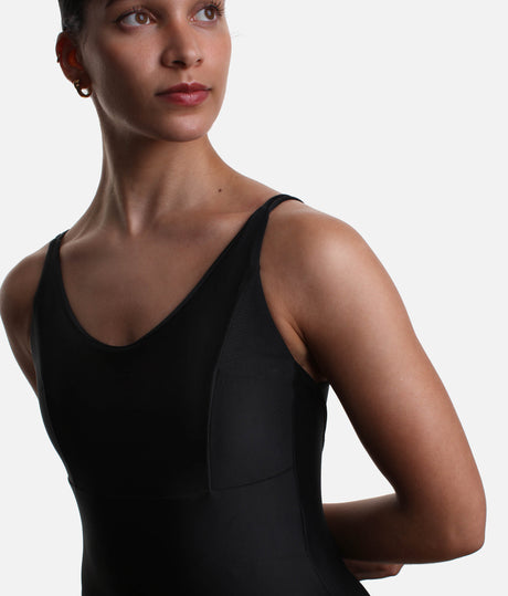 Double Thin Strap Leotard with Elegant Twist Back Design - LS51