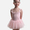 Girls Camisole Printed Tutu Dress with Frill Neckline - M50007C