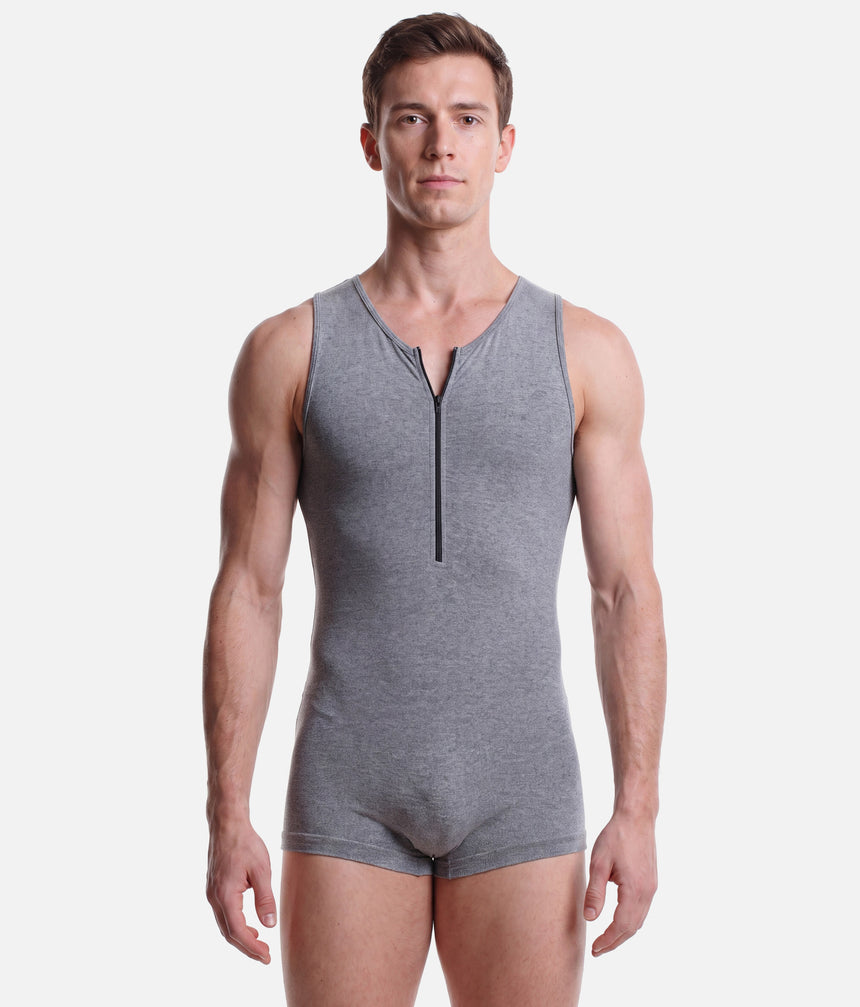 Men's Dance Unitard for Ballet & Contemporary, Front Zip - RDE1901