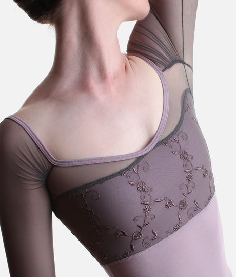 MANIA CL Charleston • ¾ Sleeve Ballet Leotard, Classic Collection