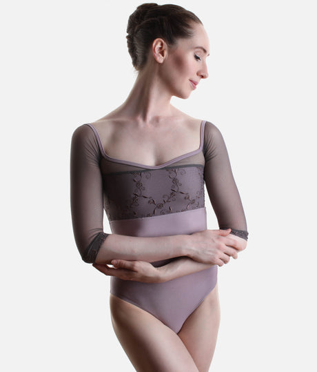 MANIA CL Charleston • ¾ Sleeve Ballet Leotard, Classic Collection