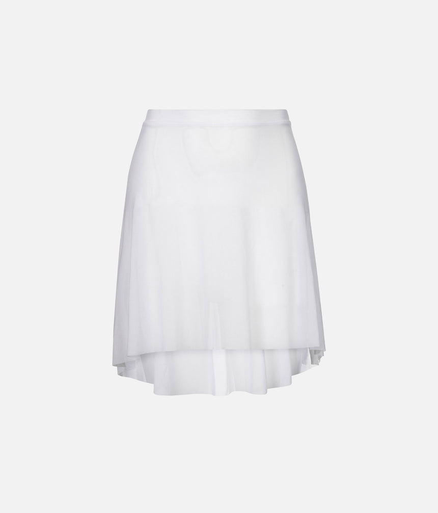 Lightweight Mesh Ballet Skirt, Pull-On High-Low Design - NUBE