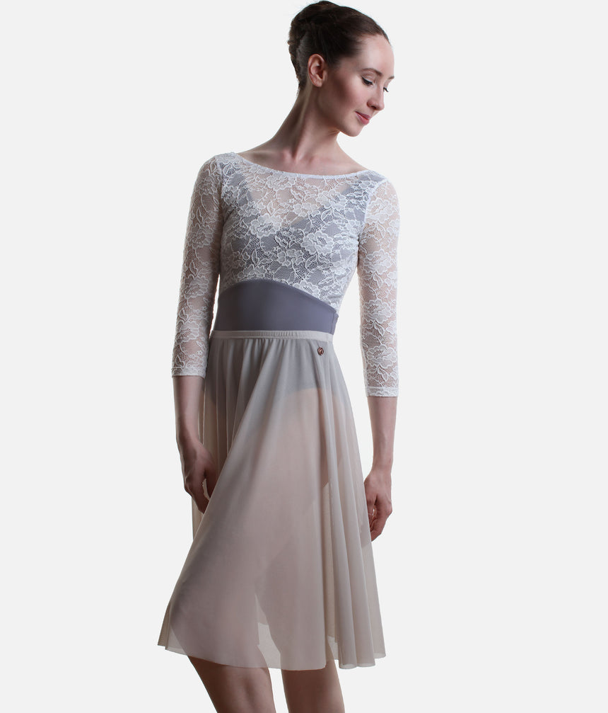 Long Ballet Rehearsal Skirt, Soft Flowing Mesh Dance Skirt - ARIANA