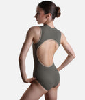 DEEP GREEN High Neck Ballet Leotard, Professional Balletwear - AURA