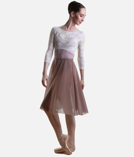 Long Ballet Rehearsal Skirt, Soft Flowing Mesh Dance Skirt - ARIANA