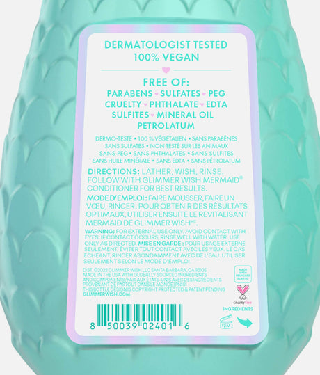MERMAID SHAMPOO, Gentle, Vegan, Fun Hair Wash for All Hair Types