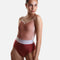 Striking Contrast Camisole Leotard in Fox - MICAH