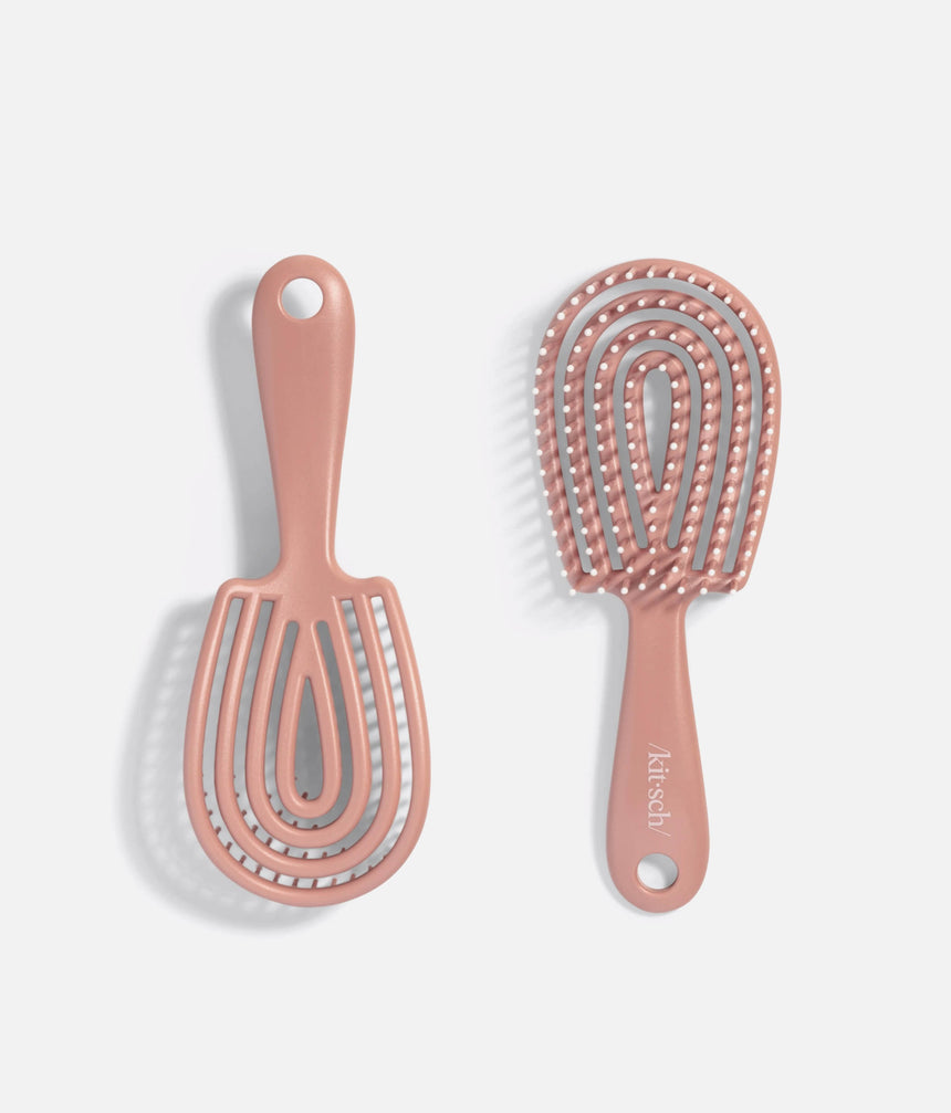 Mini Terracotta Detangling Flexi Brush for Smooth, Healthy Shine