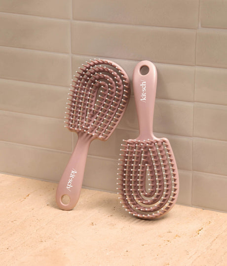Mini Terracotta Detangling Flexi Brush for Smooth, Healthy Shine