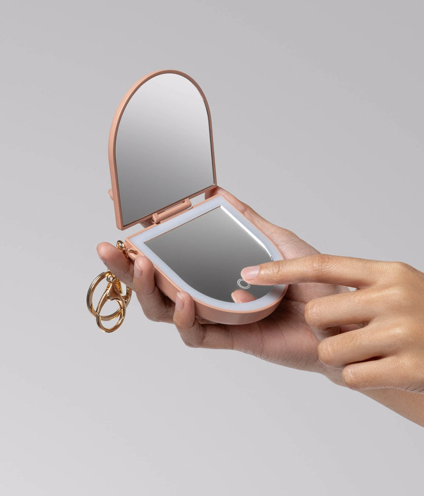 Terracotta Compact Mirror LED Lighting – Perfect for Dancers On-the-Go