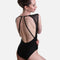 Elegant Open Back Ballet Leotard with Lace Detail - MOLLIE