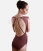 Elegant Open Back Ballet Leotard with Lace Detail - MOLLIE