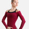 Long Sleeve Dance Top, Stretch Body-Pop for Studio & Streetwear - 816
