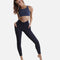 Navy Curve-Enhancing Leggings with V-Cut Waistband