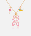 Girls Necklace, Ballet Shoes - Charming Whimsy