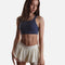 ON THE RUN SHORT - Ivory V-Waist Flowy Shorts