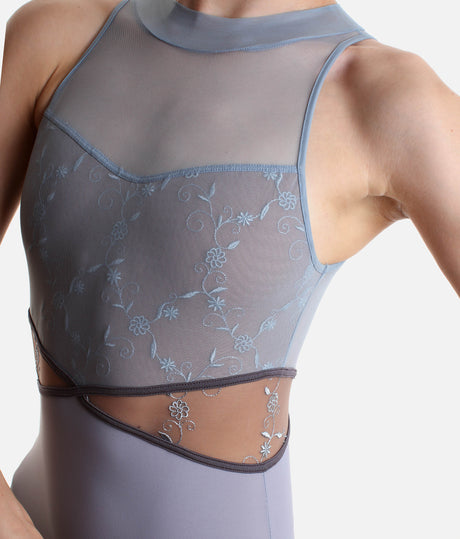 PANDIA CL Vapore • High Neck Ballet Leotard with Side Cut-Outs