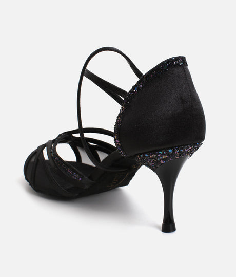 Glitter Detail Ballroom & Latin Shoes, Comfort Fit & 55mm Heel - PD800 NET