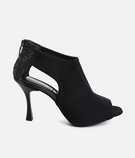 Glitter Heel Ballroom Latin Shoes, Flexible Neoprene Upper & 70mm Heel - PD810
