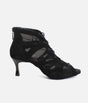 Lace Up Social Dance Shoes with Open Toe, Back Zipper, 50mm Heel - PD819