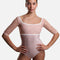 Half Sleeve Dance Leotad, Delicate Lace Detailing - PENELOPE BC