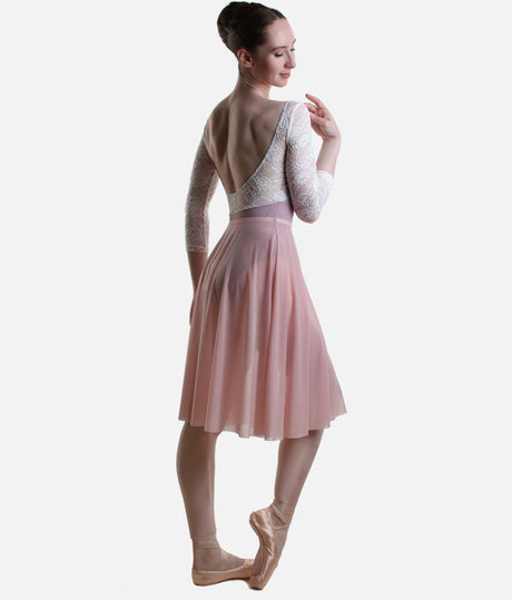 Long Ballet Rehearsal Skirt, Soft Flowing Mesh Dance Skirt - ARIANA