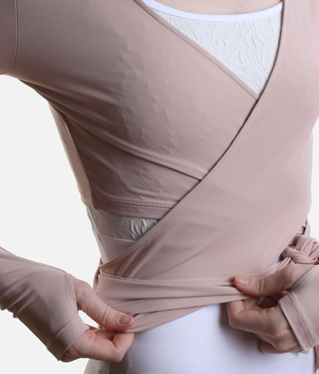 Professional Ballet WRAP TOP, Elegant Studio Warm Up Layer
