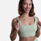 TONE BRA in Pistachio - Square Neck Low-Back