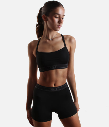 Kisha Logo Dance Shorts, Sporty, Seamless & Flexible - R90002