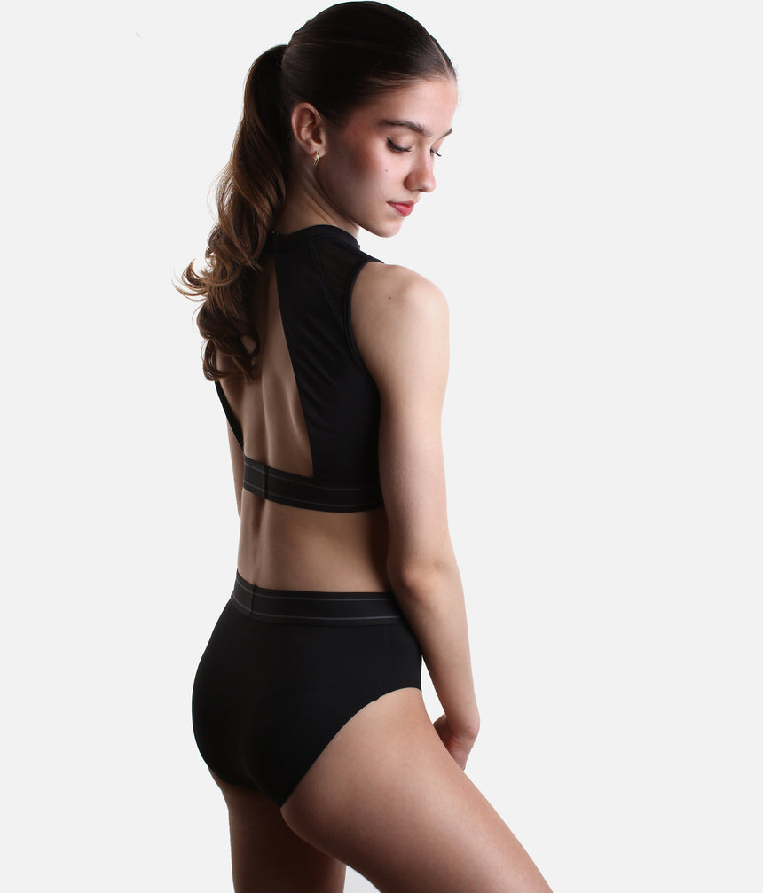 KATHERINE High Waist Dance Brief, Supportive & Stage-Ready - R90009