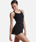 Short Ballet Wrap Skirt, Adjustable Tie with Elegant Drape - R9721