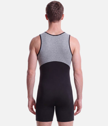Men's Dance Unitard with Shorts, Professional Dancewear - RDE1900
