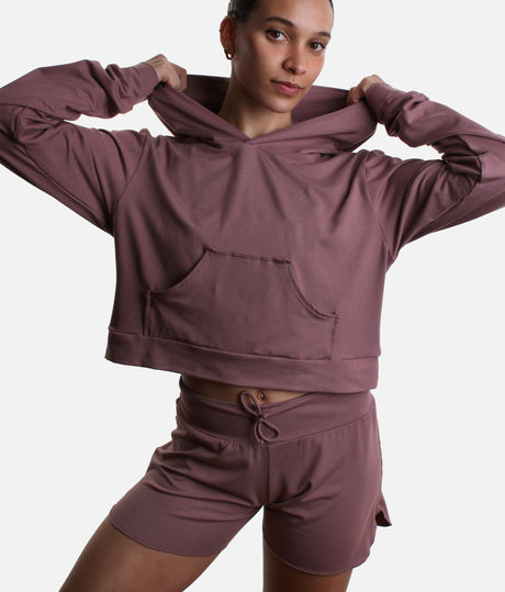 REN Cropped Hoodie - Ultra Soft Bamboo Dance Warm-Up