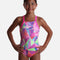 Girls Sporty High Neckline Gymnastics Leotard - TOUCH OF RIO