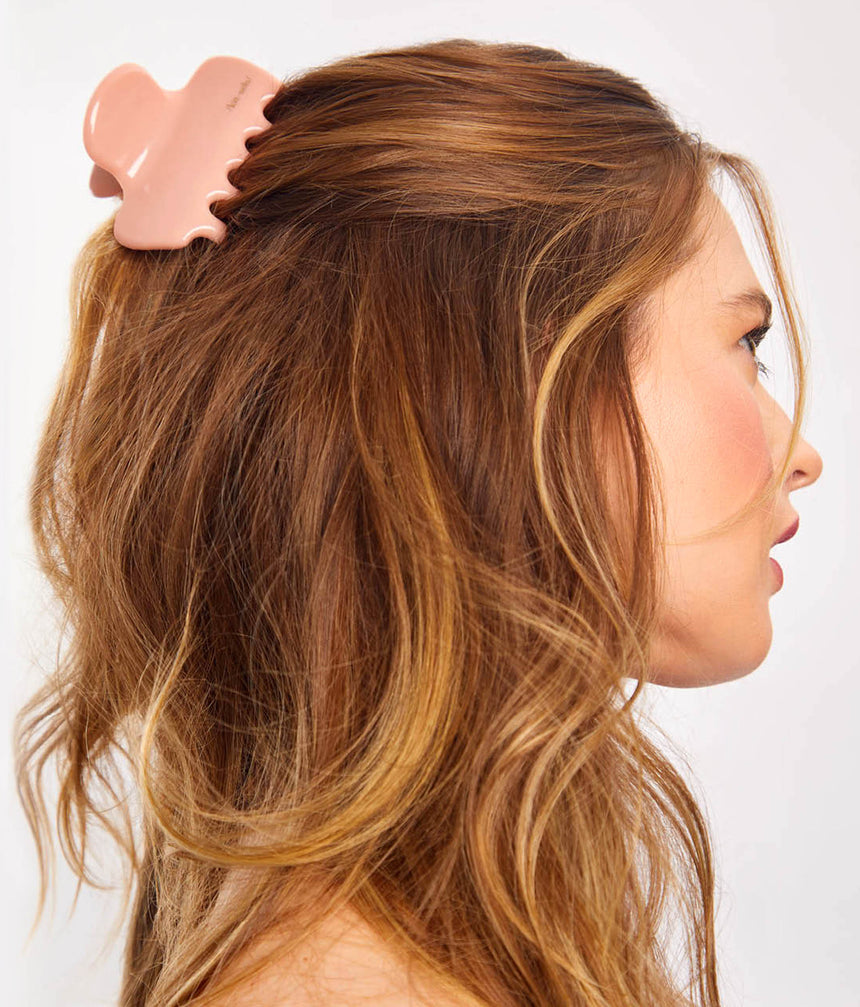 Rosewood Cloud Claw Clip • Recycled Plastic Hair Clip for Everyday Updos