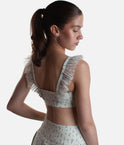 Romance Ruffle Sports Bra for Pilates, Dance & Yoga