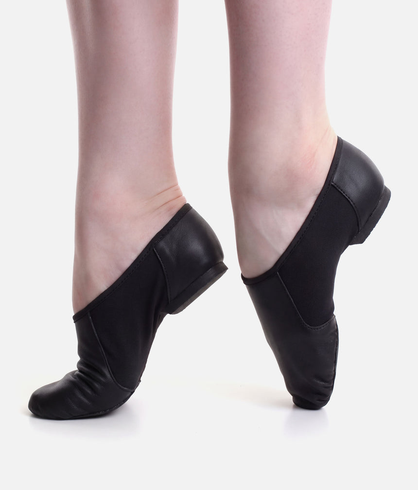 BLOCH Neo-Flex Leather Slip-On Jazz Shoes • S0495 Black
