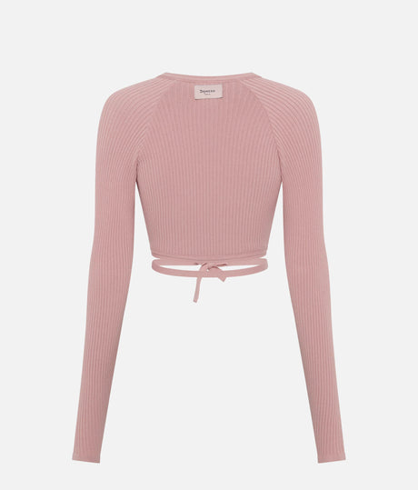 Knit Wrap Top, Professional Dance Warm-Up Essential - S0669