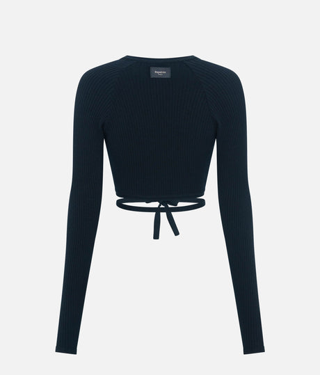 Knit Wrap Top, Professional Dance Warm-Up Essential - S0669