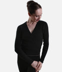 Knit Wrap Top, Professional Dance Warm-Up Essential - S0669