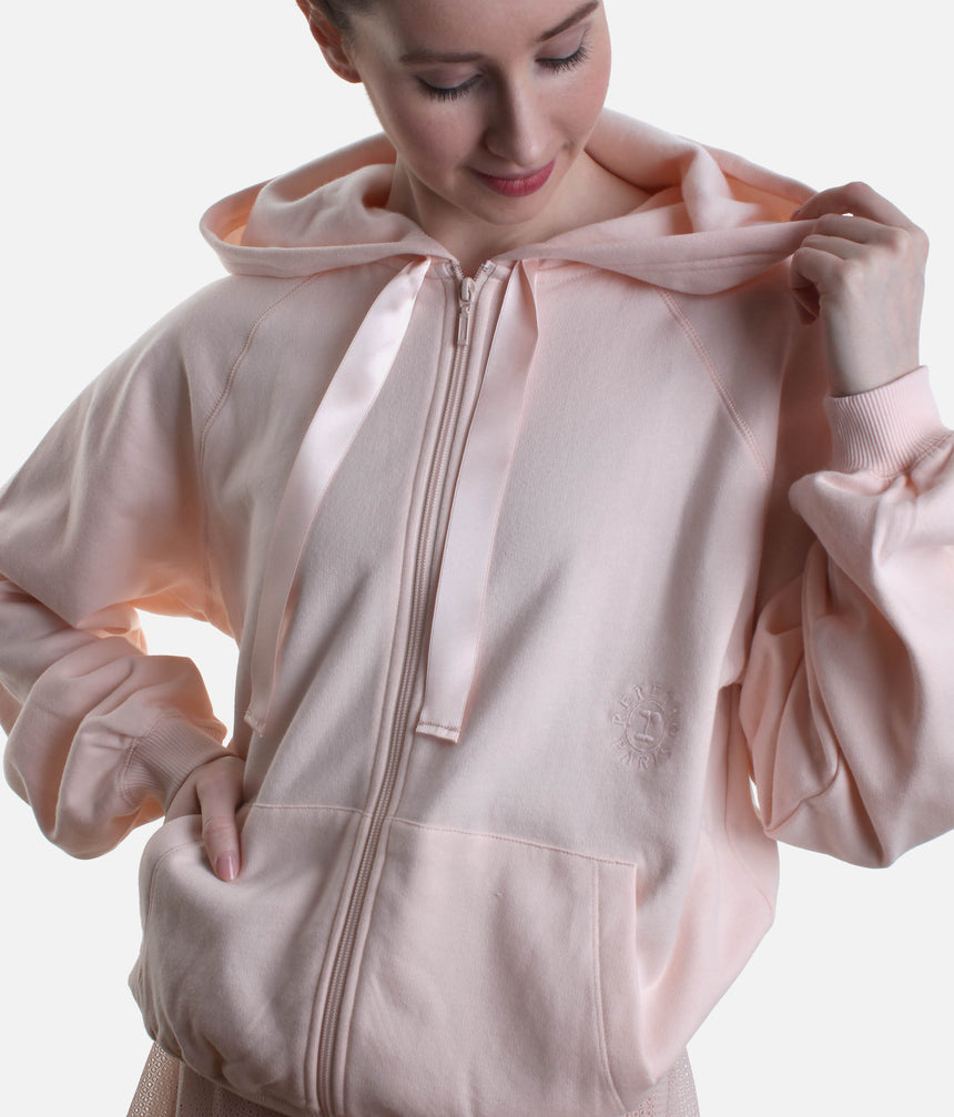 Zip-Up Hoodie for Dancers, Brushed Fleece Studio Essential - S0700