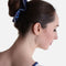 Metallic Gymnastic Scrunchie with Silver Piping