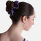 Metallic Gymnastic Scrunchie with Silver Piping